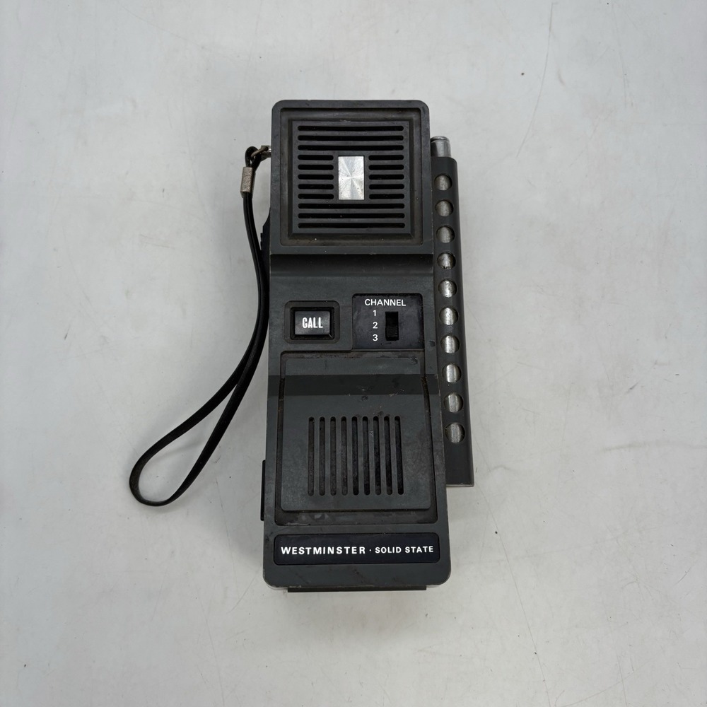 Westminster Solid State Hand Held Walkie Talkie Model 390 Ohmiya May 1975 Works
